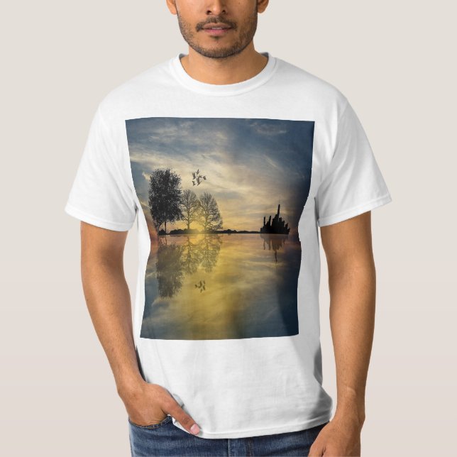 Vogellandschaft Männer-T - Shirt - Naturliebhaber (Vorderseite)