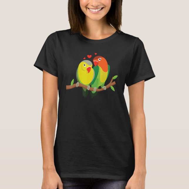 Vogelliebhaber Niedliche Vogelarten T-Shirt (Vorderseite)