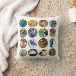 Vogelliebhaber Pillow 16 Zoll x 16 Zoll Kissen