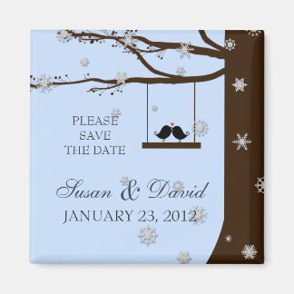 Vogelliebhaber Schneeflocken Eichenwald Gastgesche Magnet