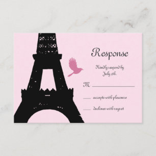 Vogelliebhaber-UAWG (pink) RSVP Karte
