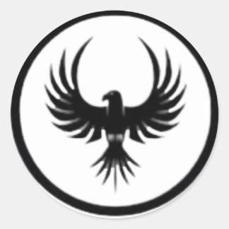 Vogellogo Runder Aufkleber