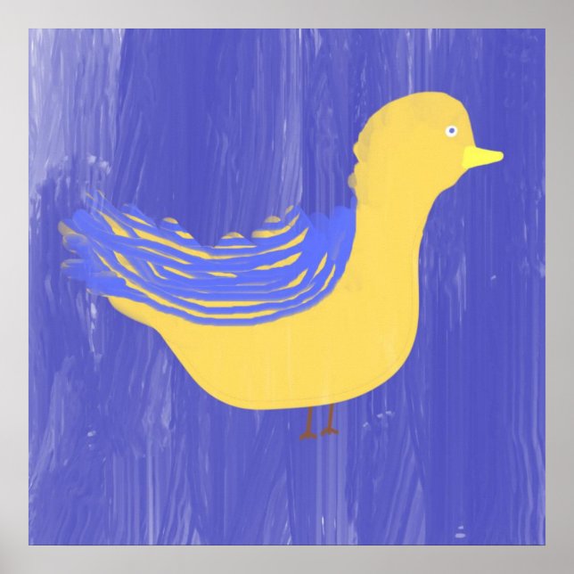 Vogelmalerei Poster (Vorne)