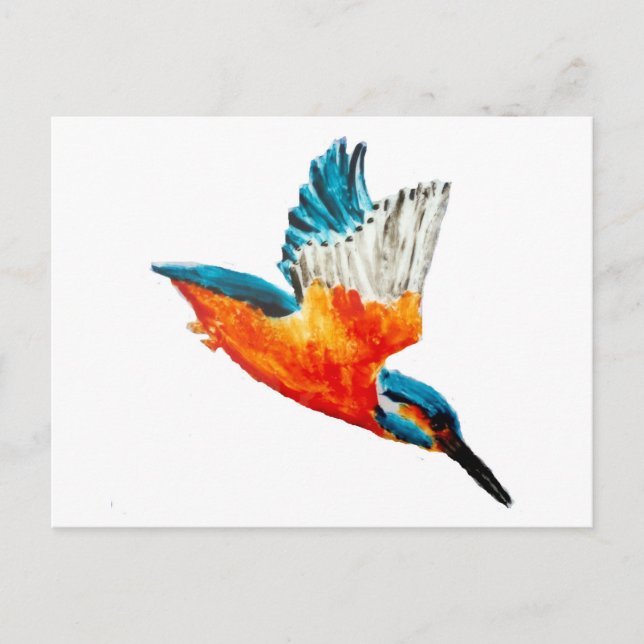 Vogelmalerei Postkarte (Vorderseite)