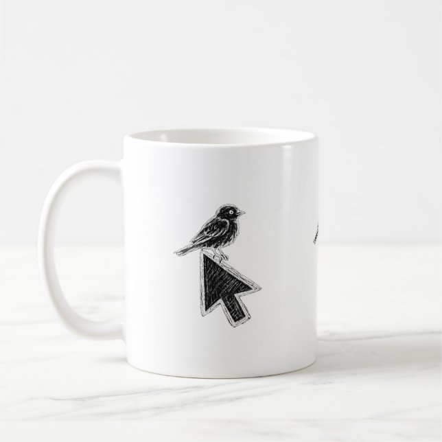 Vogelmäusezeiger Kaffeetasse (Links)