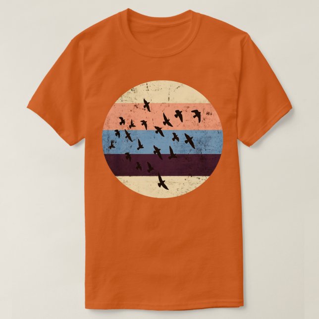 VögelMigrativer Vogel T-Shirt (Design vorne)