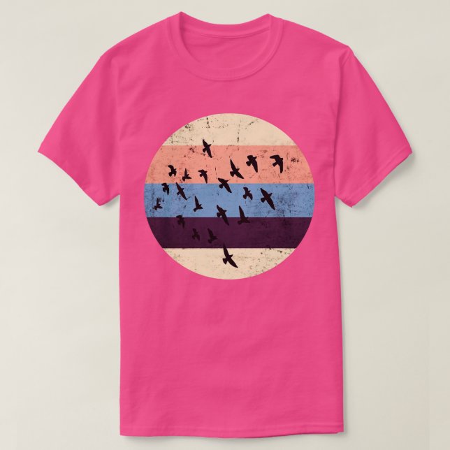 VögelMigrativer Vogel T-Shirt (Design vorne)