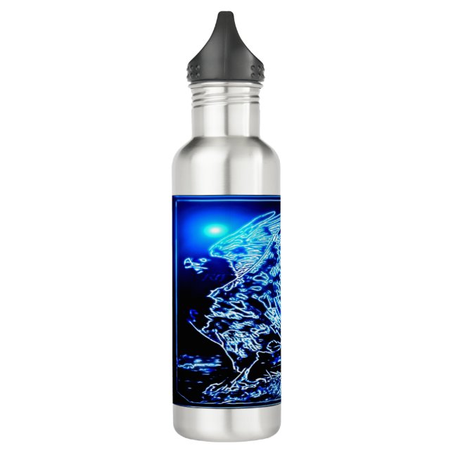 Vogelmodelle: Magnified Eagle 01-01 Edelstahlflasche (Links)