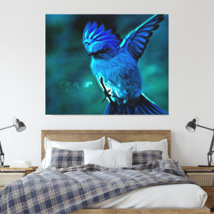 Vogelmodelle: Mountain Bluebird 01-01 Leinwanddruck