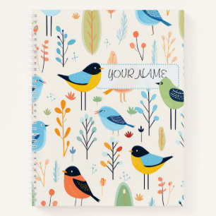Vogelmuster 3 notizbuch