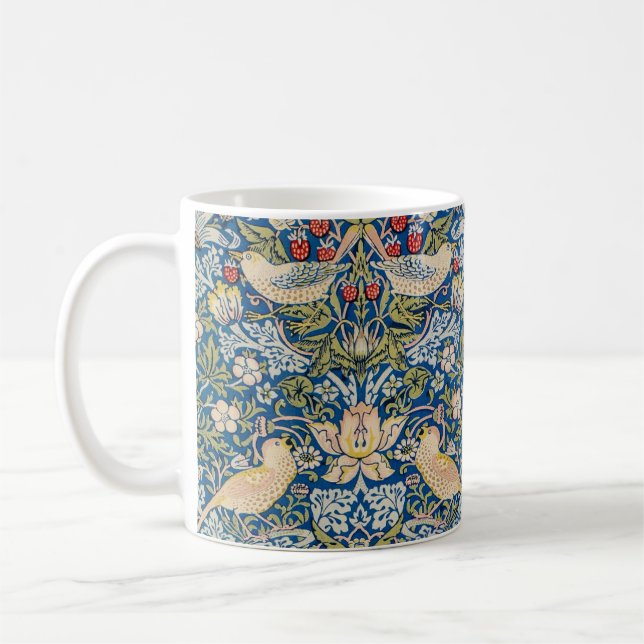 Vogelmuster im Jugendstil Kaffeetasse (Links)