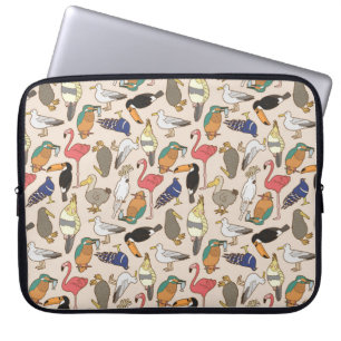 Vogelmuster Laptopschutzhülle