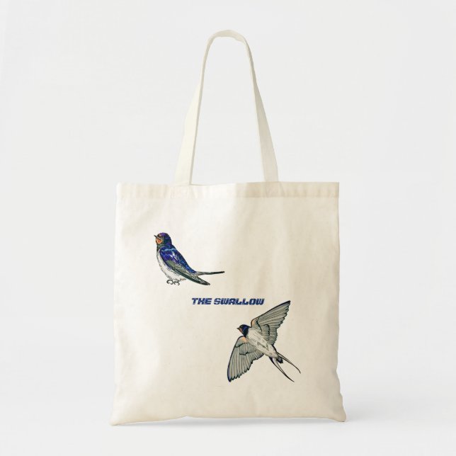 Vogelmuster schlucken tragetasche (Vorne)