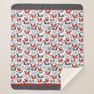 Vogelmuster Sherpadecke