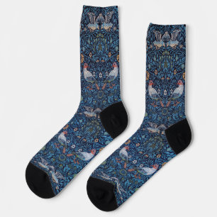 Vögelmuster, William Morris Socken