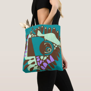 Vogelnest - Aquamarine grüne Schokolade Braun Tasche