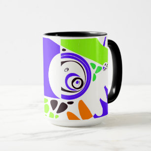 Vogelnest - Indigoweiß Tasse