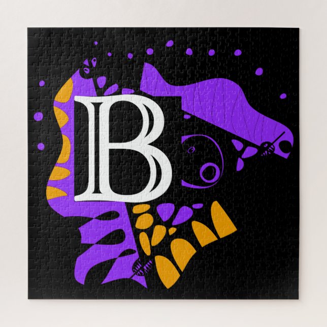 Vogelnest - Personalisierter Anfangsbrief B (Vertikal)