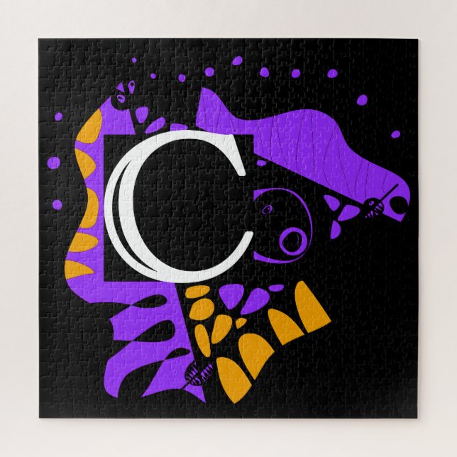 Vogelnest - Personalisierter Anfangsbrief C (Vertikal)