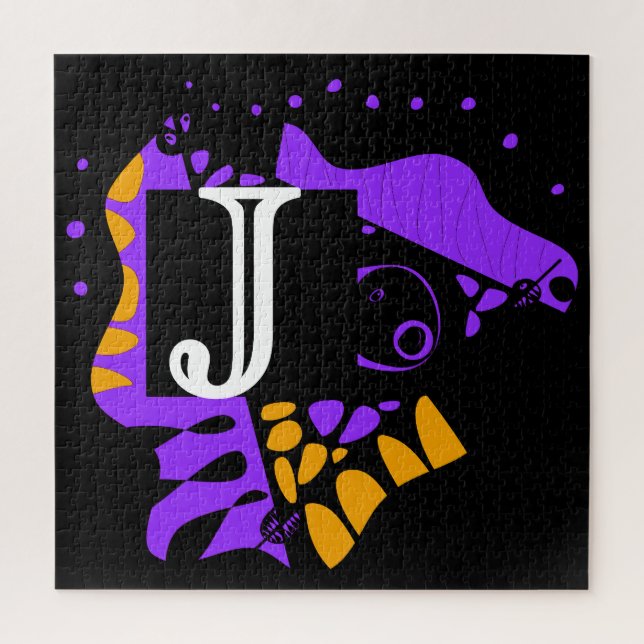 Vogelnest - Personalisierter Anfangsbrief J (Vertikal)