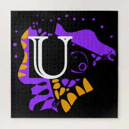 Vogelnest - Personalisierter Anfangsbrief U