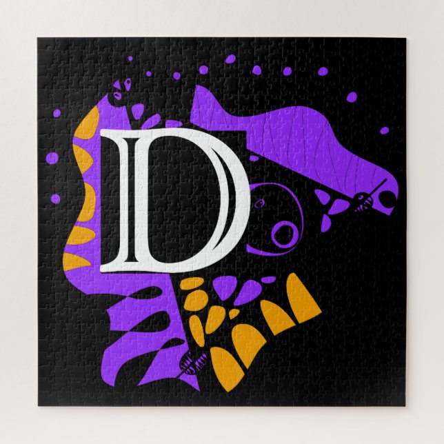 Vogelnest - Personalisierter Anfangsbuchstabe D (Vertikal)