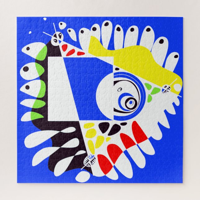 Vogelnest - Royal Blue White (Vertikal)