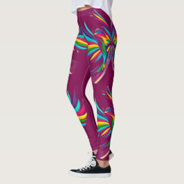 Vogelorientierte Abstraktkunst Leggings