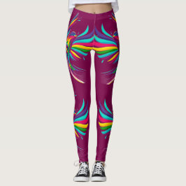 Vogelorientierte Abstraktkunst Leggings