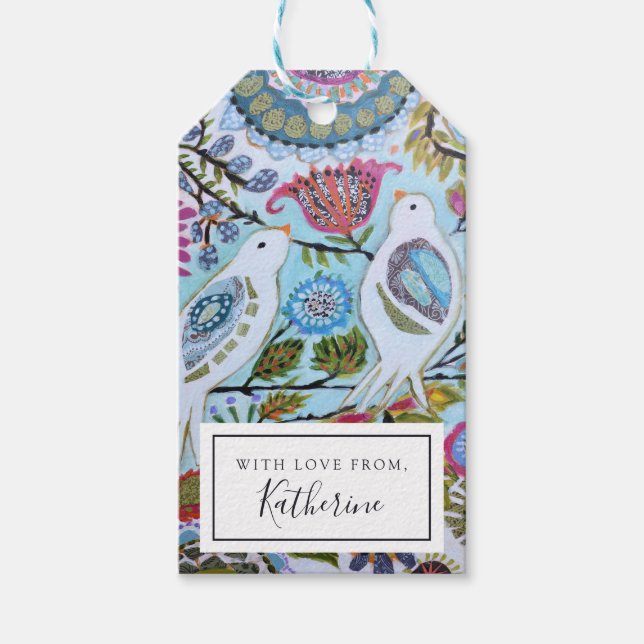 Vogelpapier I Geschenkanhänger (Vorderseite)