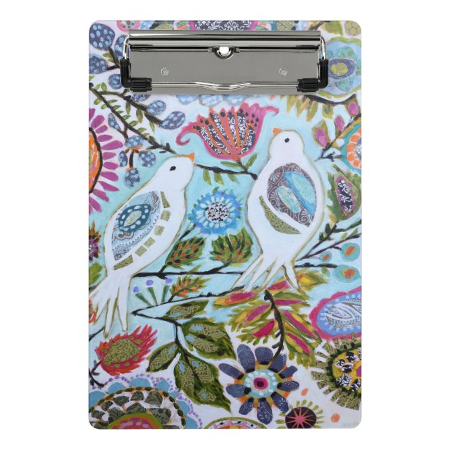 Vogelpapier I Mini Klemmbrett (Vorderseite)