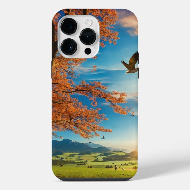 Vogelparadies iPhone 14 Pro Max Hülle (Rückseite)