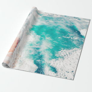 Vogelperspektive der Meereswellen Geschenkpapier