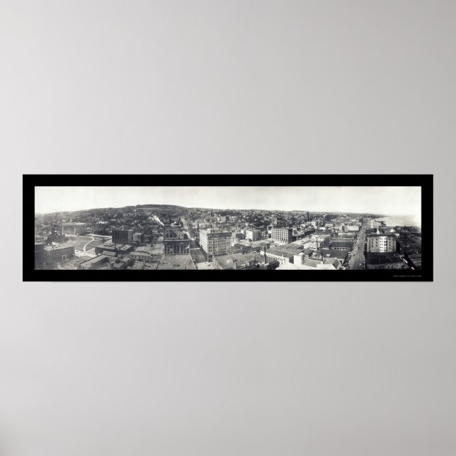Vogelperspektive des Duluth MN Fotos 1914 Poster (Vorne)