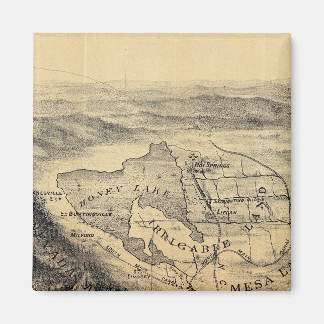 Vogelperspektive, Honey Lake Valley Magnet (Vorne)