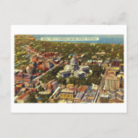 Vogelperspektive in Madison, Wisconsin,