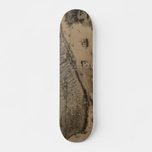Vogelperspektive New Orleans aus dem Jahr 1851 Skateboard