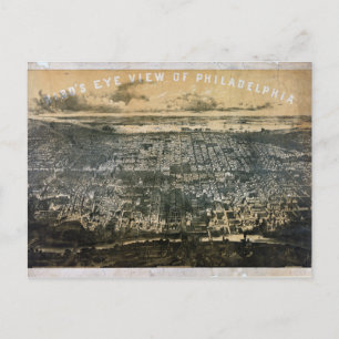 Vogelperspektive von Philadelphia Pennsylvania 186 Postkarte