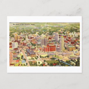 Vogelperspektive von San Antonio, Texas, Vintage Postkarte