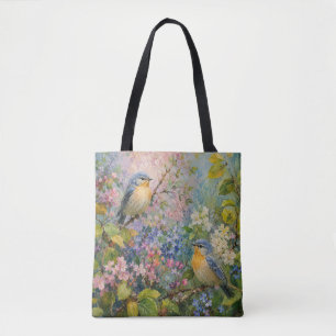Vogelsang unter Blüten Tasche