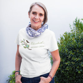 Vogelschau-Crew Geburtstag T-Shirt