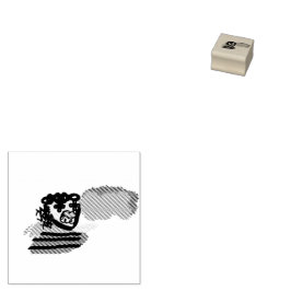 Vogelscheuche Freude Gummistempel