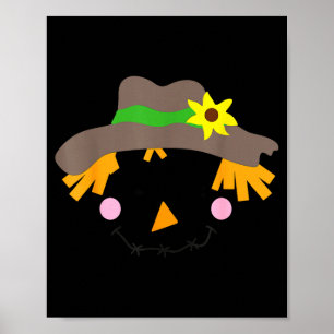 Vogelscheuche Gesicht geschlossene Augen in einem Poster