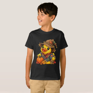 Vogelscheuche Gummiente Herbsternte T-Shirt