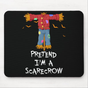 Vogelscheuche lustiger fauler Halloween-Kostüm Mousepad