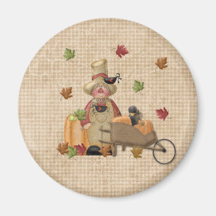 Vogelscheuche Magnet Bauer