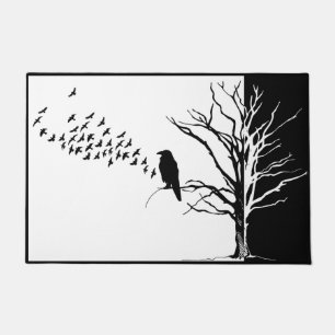 Vogelscheuche oder Ravens Fußmatte