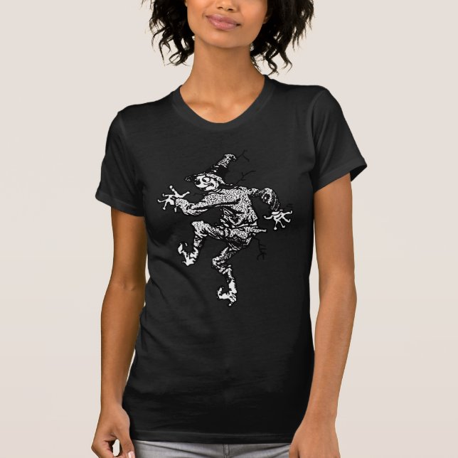 Vogelscheuche-Schreiten T-Shirt (Vorderseite)