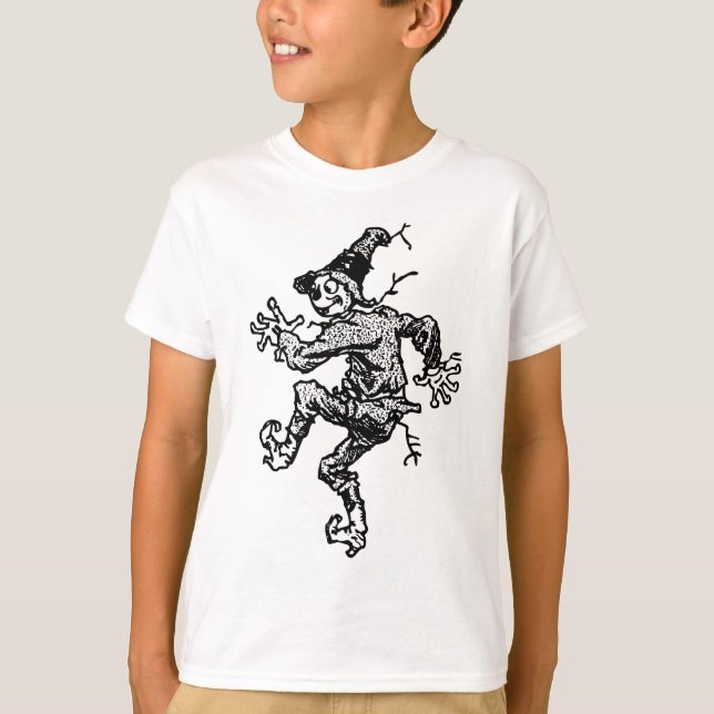 Vogelscheuche-Schreiten T-Shirt (Vorderseite)