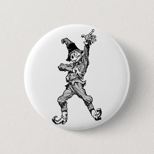 Vogelscheuche-Tanzen-Disco-Art Button